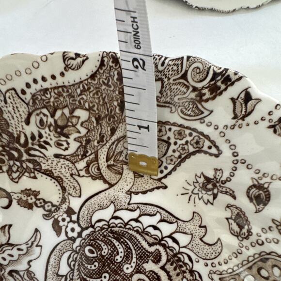 Vintage Johnson Brothers Paisley Cereal Bowsl Set of 3 Ironstone Made in England - Picture 10 of 11